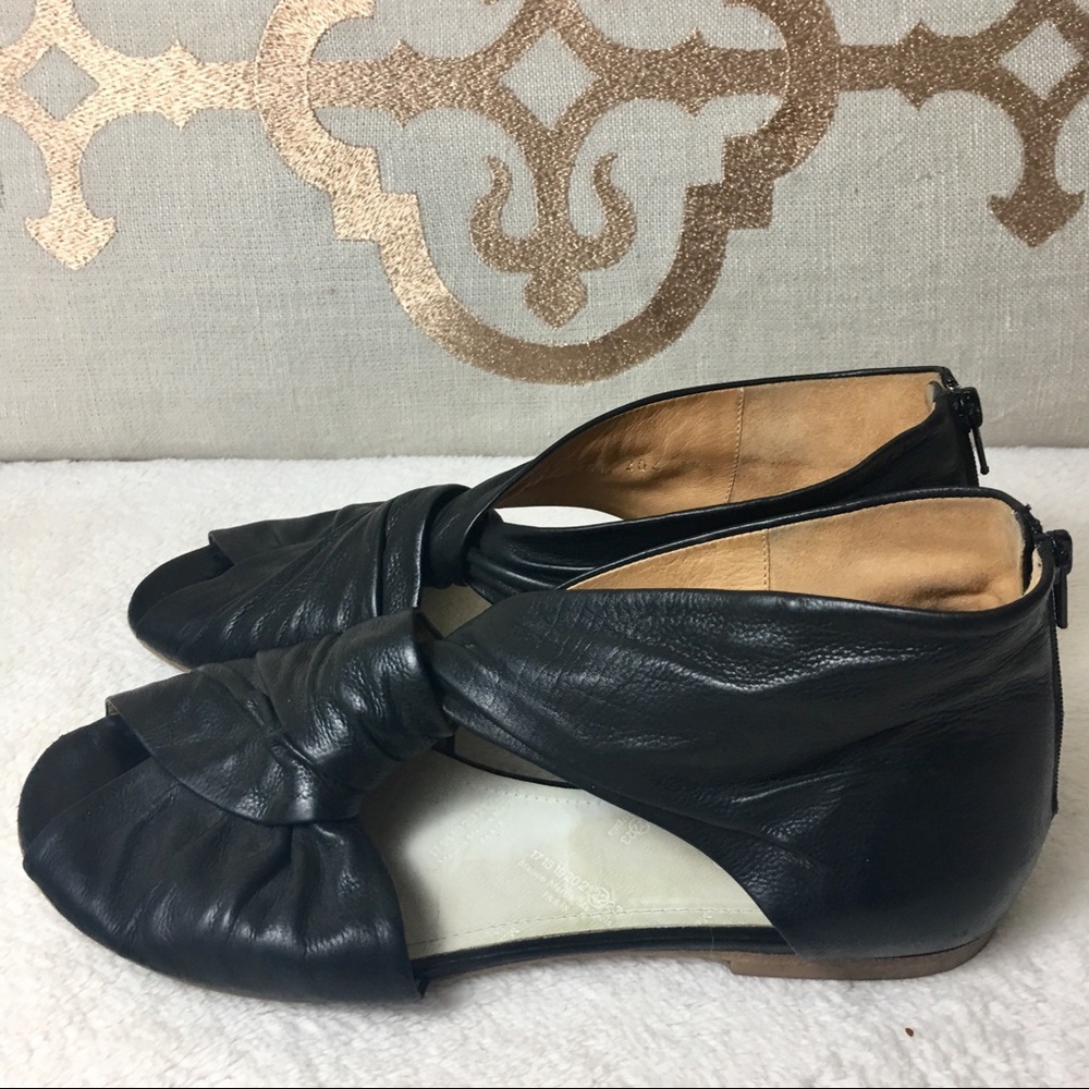 Maison Martin Margiela Black Leather Flats